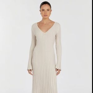 DISSH Reign Stone Sleeved Knit Midi Dress Size S